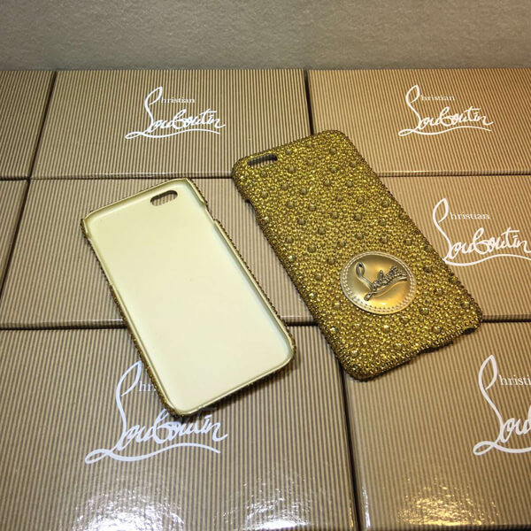  iphone6★キラキラ光 glitter クリスチャンルブタンスーパーコピー ゴールドスマホケース C0378